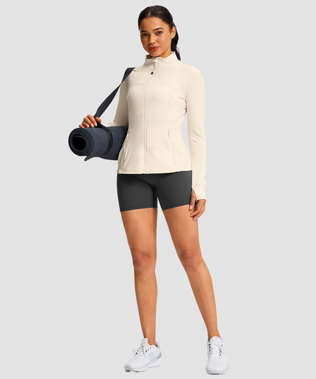Zip-Up Slim Fit Hip Length Jacket - Image 29