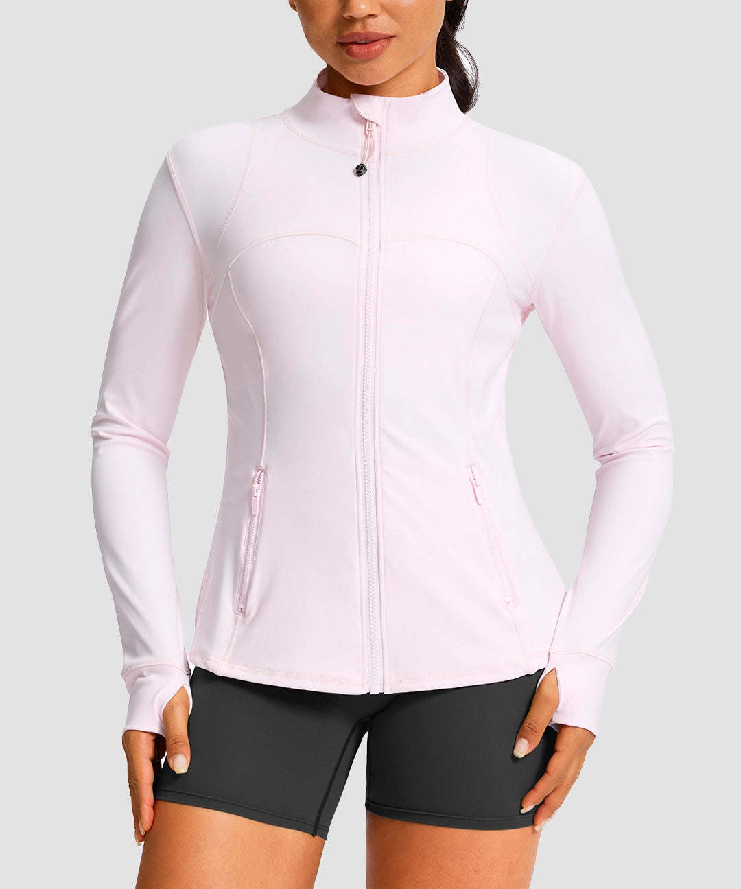 Zip-Up Slim Fit Hip Length Jacket - Image 19