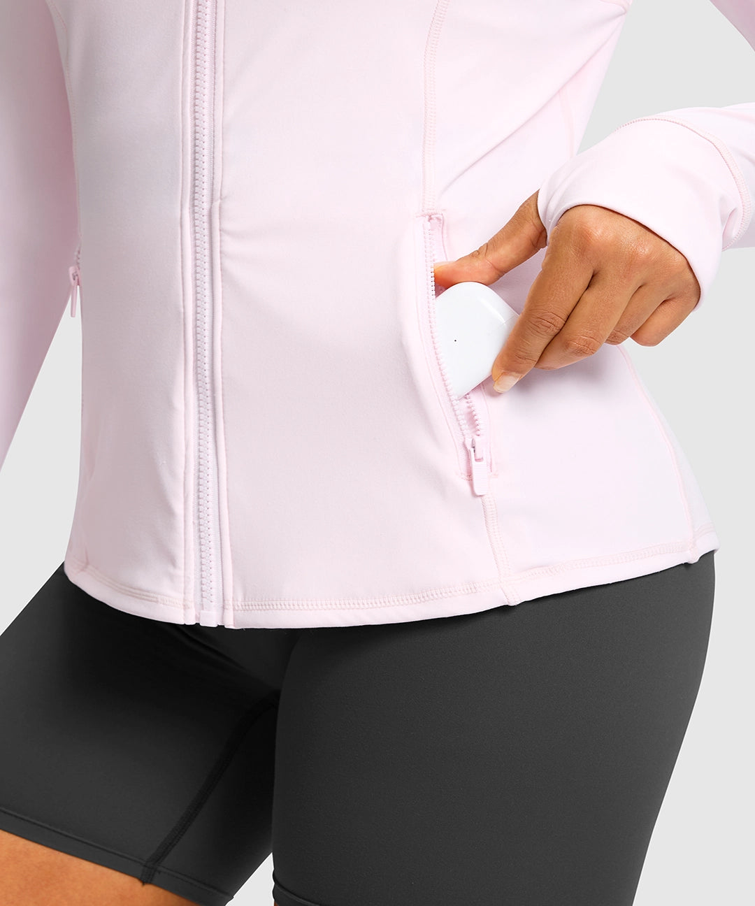 Zip-Up Slim Fit Hip Length Jacket - Image 22