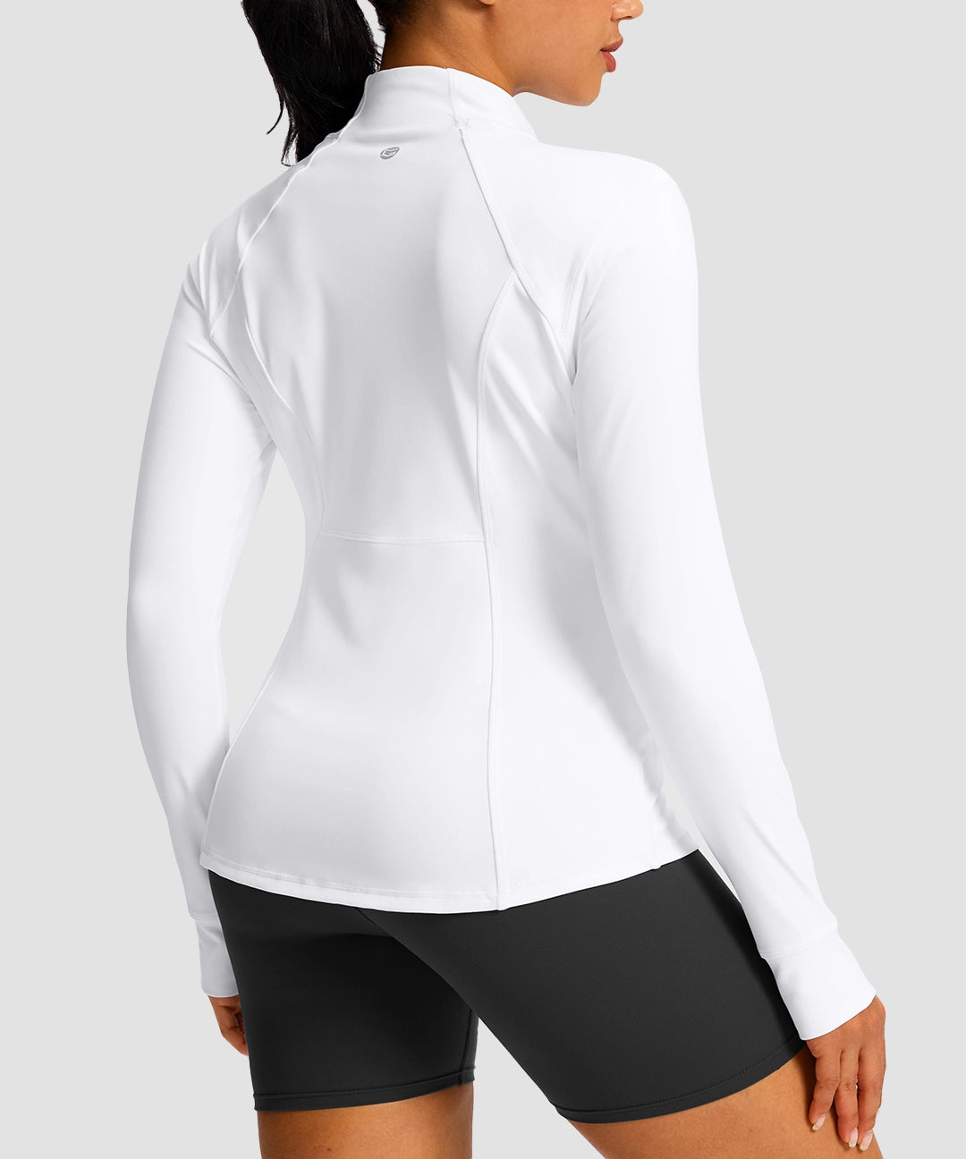 Zip-Up Slim Fit Hip Length Jacket - Image 2