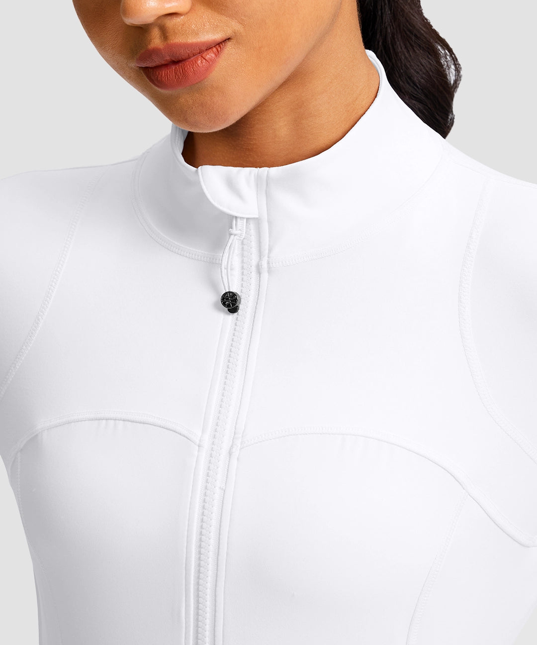 Zip-Up Slim Fit Hip Length Jacket - Image 3