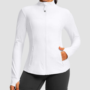Zip-Up Slim Fit Hip Length Jacket